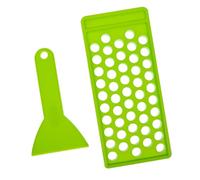 VILLCASE Kit de Remplissage pour à Lèvres DIY Plateau 50 Trous en PP Vert Moules 5 G pour Gloss et Rouge à Lèvres Accessoires Cosmétiques Réutilisables pour Fabrication Maison