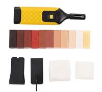 VILLCASE Kit de Réparation Carrelage Sol Outils de Restauration pour Installation de Parquet en Bois Massif, Comprenant Cire, Fer Électrique et Raclette, pour Présent de Pendaison