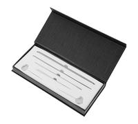 VILLCASE Kit de Sonde Serpent Professionnel 6 Pièces en Acier Inoxydable Portable pour Détection du Genre de Reptiles et Serpents Argentés