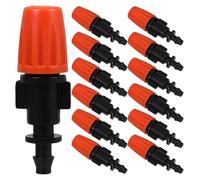VILLCASE Kit D'irrigation Goutte à Goutte pour Jardin 20 Émetteurs Orange en Plastique, Contrôle Précis de l'eau et Application Polyvalente pour Jardins et Fermes