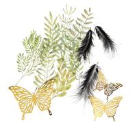 VILLCASE Kit Matériaux Cyanotype DIY pour Adolescents Et Adultes Bleu Plastique Et Plumage 14g Accessoires Création Artisanale Projet Bricolage à La Maison Été Création Artistique