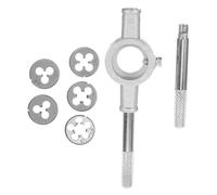 VILLCASE Kit Tarauds et Filières Acier Inoxydable Outil de Taraudage Polyvalent Corrosion pour Réparation Mécanique et Automobile Usage Professionnel et Débutant