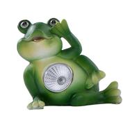 VILLCASE Lampe Solaire Jardin Forme Grenouille Décorative Résistante Éclairage LED Extérieur pour Patio Cour