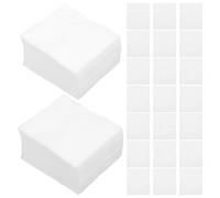 VILLCASE Lingettes Démaquillantes Jetables Blanches 1200pcs en Non-tissé Perforé, Douces et Absorbantes pour Usage Professionnel en Salon de Beauté
