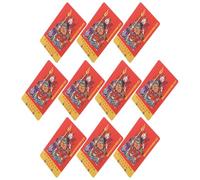 VILLCASE Lot De 10 Amulettes Spirituelles Feng Shui Symboles De Richesse Et De Gong Amulettes Portables Traditionnelles En Pvc Idéales Pour Une Décoration Bouddhiste Générale Et