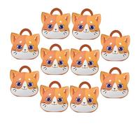 VILLCASE Lot de 10 Boîtes à Bonbons de Chat en Papier Cartonné Poignée Pliables et Résistantes pour Présents Mariage Shower et Fêtes Emballage Présent Original et Pratique