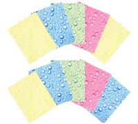 VILLCASE Lot de 10 Chiffons Nettoyants Épaissis pour Lunettes Lingettes Microfibres Réutilisables Taille Standard Couleurs Aléatoires pour Verres Écrans et Bijoux Couleur Aléatoire