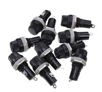 VILLCASE Lot De 10 Porte-Fusibles Pour Tubes De Protection Supports De Fusibles Pour Panneaux En Verre Fixation Par Vis Support De Montage Sur Panneau Porte-Fusible Pour Tubes De