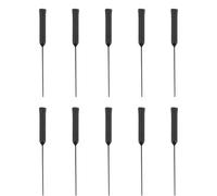 VILLCASE Lot de 10 Tiges de Nettoyage Noires en PVC Robustes pour Amplificateur Auditif Kit de Nettoyage pour Appareil Auditif Intra-Auriculaire Outil Portable D’Entretien du Cérumen