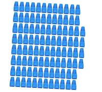 VILLCASE Lot de 100 Cache-connecteurs en Plastique pour Câble Réseau Rj45 Cat5/cat6, Protection Anti-Casse Et Anti-poussière, Usage Professionnel pour Réseau Ethernet, Couleur Bleue