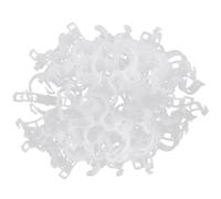 VILLCASE Lot de 100 Pinces pour Plantes en PP Blanc, Clips de Support pour Tomates et Cultures Grimpantes, Aide la Croissance Droite et Saine Jardin