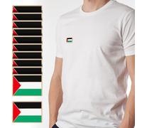 VILLCASE Lot de 12 Épinglettes Drapeau Palestinien en Alliage 25 X 18 CM Broches Carrées pour Vêtements Paquet à Dos et Chapeaux Accessoire National Homme