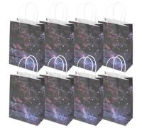 VILLCASE Lot de 16 Paquet Présents D'anniversaire en Papier Motif Étoilé, Texture et Forme Délicate, pour Fêtes D'anniversaire et Soirées à Thème Espace