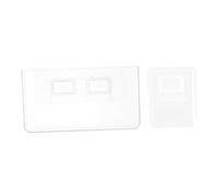 VILLCASE Lot de 2 Boîtes de Rangement Murales Transparentes Petites Tailles sans Perçage pour Cosmétiques et Articles Divers Organisateur de Salle de Bain Pratique