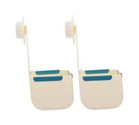 VILLCASE Lot de 2 Bols Alimentaires Suspendus pour Lapin et Hamster en PP Blanc, Facile à Nettoyer Retirer, Accessoire Pratique pour Cage d'animaux de Compagnie
