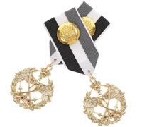 VILLCASE Lot de 2 Broches Médailles en Métal Ruban Style Marin pour Garçon et Filles et Adultes Accessoires de Fête et Remise de Prix Scolaires Décoration Légère et Solide