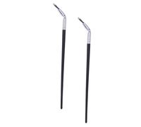 VILLCASE Lot de 2 Brosses à Cils Inférieurs Incurvées Applicateurs de Maquillage Précis Manche Solide Adaptées pour Entraînement Maquillage et Présent pour Fille