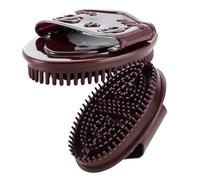 VILLCASE Lot de 2 Brosses de Massage Méridiennes Portables pour Tissus Profonds Brosse Raclage Corps en Matériau Doux Couleur Café Outil de Relaxation pour Épaules Mollets et Pieds