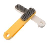 VILLCASE Lot de 2 Brosses Exfoliantes pour Pieds Blanc et Jaune - Râpe à Pieds Douce pour Éliminer les Peaux Mortes - Outil de Pédicure Ergonomique Adapté aux Peaux Sensibles - Usage