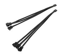 VILLCASE Lot De 2 Câbles D'Extension pour Ventilateur Pwm Séparateur De Ventilateur CPU Câble D'Extension 3 Voies pour Boîtier D'Ordinateur Convertisseur pour Ventilateur De