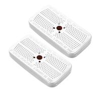 VILLCASE Lot de 2 Dessiccateurs en Gel de Silice Réutilisables en Acier Inoxydable pour Voiture et Placard, Absorbeurs D'humidité Efficaces et Solide