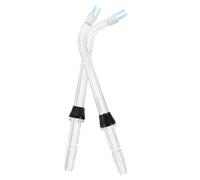 VILLCASE Lot de 2 Embouts de Rechange pour Irrigateur Oral Noir en Acrylique, Accessoires Portables pour Nettoyage Doux des Implants à Domicile Voyage