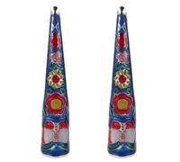 VILLCASE Lot de 2 Faux Ongles Palais Style Ancien 8 Cm Non Réglables en Métal Décorés Cosplay Reine Costumes Masques Bijoux Ongles pour Danse et Photographie