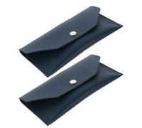 VILLCASE Lot de 2 Pochettes pour Billets en Cuir PU Vert Foncé Portefeuille Long Compact Compartiments Sécurisés Organiseur d'Argenté Pratique pour Gestion de Trésorerie et Voyages