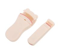 VILLCASE Lot de 2 Recourbe-cils Portables en Plastique Blanc avec Coussinets de Rechange, Grand Angle Effet Naturel, Outil Applicateur de Cils Léger et Compact, pour Maquillage et Voyage