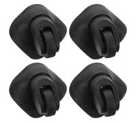 VILLCASE Lot de 2 Roues de Rechange Universelles Pivotantes et Silencieuses pour Valise roulettes de Bagage en Plastique Noir Grosse Taille Remplacement pour Bagages de Voyage