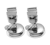 VILLCASE Lot de 2 Supports de Douchette à Ventouse Puissante Support Mural Amovible Réglable en Hauteur et Angle Fixation sans Perçage pour Pommeau Main Compatible Salle de Bain