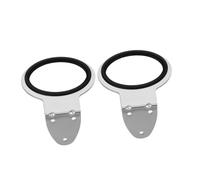 VILLCASE Lot de 2 Supports Muraux en Acier Inoxydable pour Sèche-Cheveux Auto-Adhésifs Adaptés pour Salle de Bain et Salon de Coiffure Gain de Place et Accès Facile