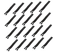 VILLCASE Lot De 20 Fermetures Éclair En Laiton Massif Pour Jeans Jupes Accessoires De Réparation De Vêtements 18 Cm De