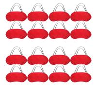 VILLCASE Lot de 24 Masques de Nuit en Polyester Rouge, Confortables et Doux Peau, Sommeil la Maison Voyage