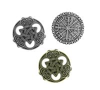 VILLCASE Lot de 3 Broches Viking Style Vintage en Alliage, Épingles Décoratives pour Rideaux et Cérémonie de Remise de Diplômes, Accessoires Mode pour Adultes et Étudiants