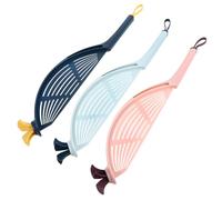 VILLCASE Lot de 3 Laveuses à Riz en Plastique Pp Multifonctionnelles Cuisine Passoire à Riz Ergonomique pour Laver et Égoutter Facilement le Couleur Aléatoire