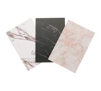 VILLCASE Lot de 3 Panneaux de Fond Photo Réutilisables en Motif Marbre, Format Petit Adapté pour Photographie Culinaire, Bijoux et Produits, Fonds Infroissables Légers pour Studio Photo