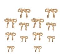 VILLCASE Lot de 30 boutons à coudre en alliage de zinc avec nœud pour pull, cape, manteau, crochet, tricot, loisirs créatifs