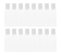 VILLCASE Lot de 30 Mini Bouteilles Rechargeables en Pp Blanches, Légères et Portables, pour Stocker des Gouttes Oculaires, pour Paquet à Dos et Paquet à Main