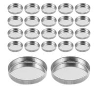 VILLCASE Lot de 30 Palettes Vides Rondes en Métal 26Mm X 5Mm pour Fards à Paupières et Blush Palette Rechargeable Compacte pour Maquillage Godets Ronds Compatibles pour Voyage et