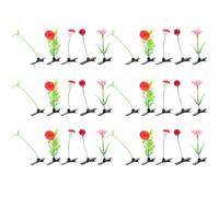 VILLCASE Lot de 30 Pinces à Cheveux à Fleurs en Pp et Fer, Créatives et Faciles à Porter, Accessoires pour Fixer les Cheveux Lors D'activités Présent