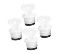 VILLCASE Lot de 4 Bouchons Étanches à Vis en Caoutchouc PP pour Bouillotte Moyenne Anti-Fuite et Compatible Accessoires de Rechange pour Bouillotte à Usage Domestique