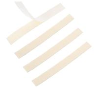 VILLCASE Lot de 4 Pièces de Feutrine Autocollante Blanche pour Touches D'instruments à Vent, Sourdine pour Flûte et Clarinette, Protection et Amélioration Sonore pour Instruments de