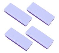 VILLCASE Lot de 4 Pierres Ponces pour Pédicure en Pu, Outil Facile à Transporter pour Éliminer Callosités et Réparer la Peau Abîmée des Pieds