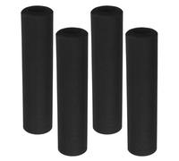 VILLCASE Lot de 4 Poignées en Mousse Noire Amortissant les Chocs pour Axes, Housse de Poignée Portable pour Camping et Randonnée en Extérieur