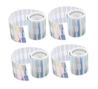 VILLCASE Lot De 4 Rouleaux D'Autocollants Pour Bijoux Étiquettes Adhésives Étiquettes De Prix Pour Bijoux Pour La Vente Au Détail Autocollants Pour Articles