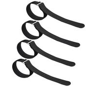 VILLCASE Lot de 4 Sangles de Fixation Antidérapantes en Nylon Ajustables pour Crampons de Glace Couvre-Chaussures Polyvalents pour Randonnée Marche et Alpinisme en Extérieur