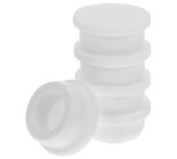 VILLCASE Lot de 5 Bouchons en Silicone, Bouchon D'étanchéité de Remplacement 32,3mm, Blanc, pour Salière, Poivrière et Pot de Fleurs
