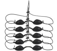 VILLCASE Lot de 5 Cache-œil de Protection Oculaire Noire pour Lumière LED Infrarouge, Bandeau Ajustable, Masque Opaque Adapté Soins Peau et Esthétique à Domicile