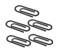 VILLCASE Lot de 5 Pinces à Billets en Acier Inoxydable Noir Porte-Cartes Minimalistes Moyens Mini Pinces Fines Multifonctions pour Portefeuille Cartes de Visite et Usage Quotidien au